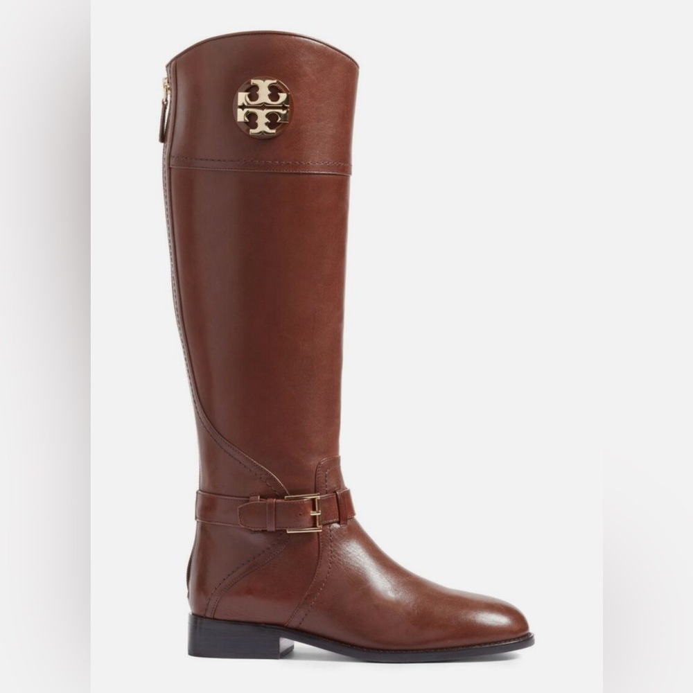 NWT luxury minimalist authentic equestrian Tory Burch 20 MM Adeline Riding Boots - Picture 5 of 17